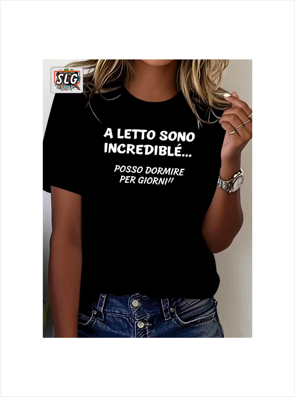 T-SHIRT A LETTO SONO INCREDIBILE