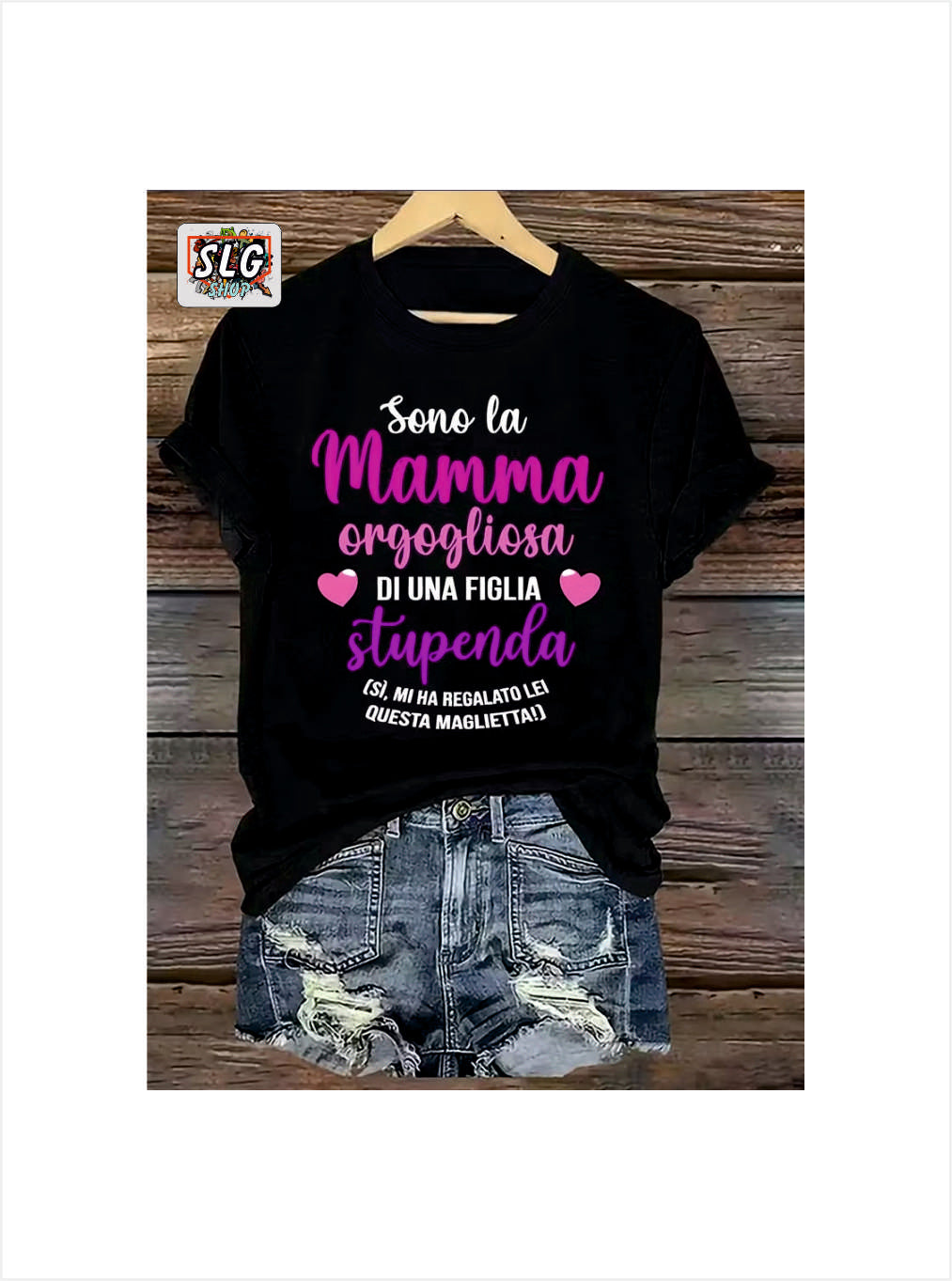 T-SHIRT SONO LA MAMMA ORGOGLIOSA DI UNA FIGLIA STUPENDA