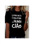 T-SHIRT LA MIA DIETA è SALUTARE