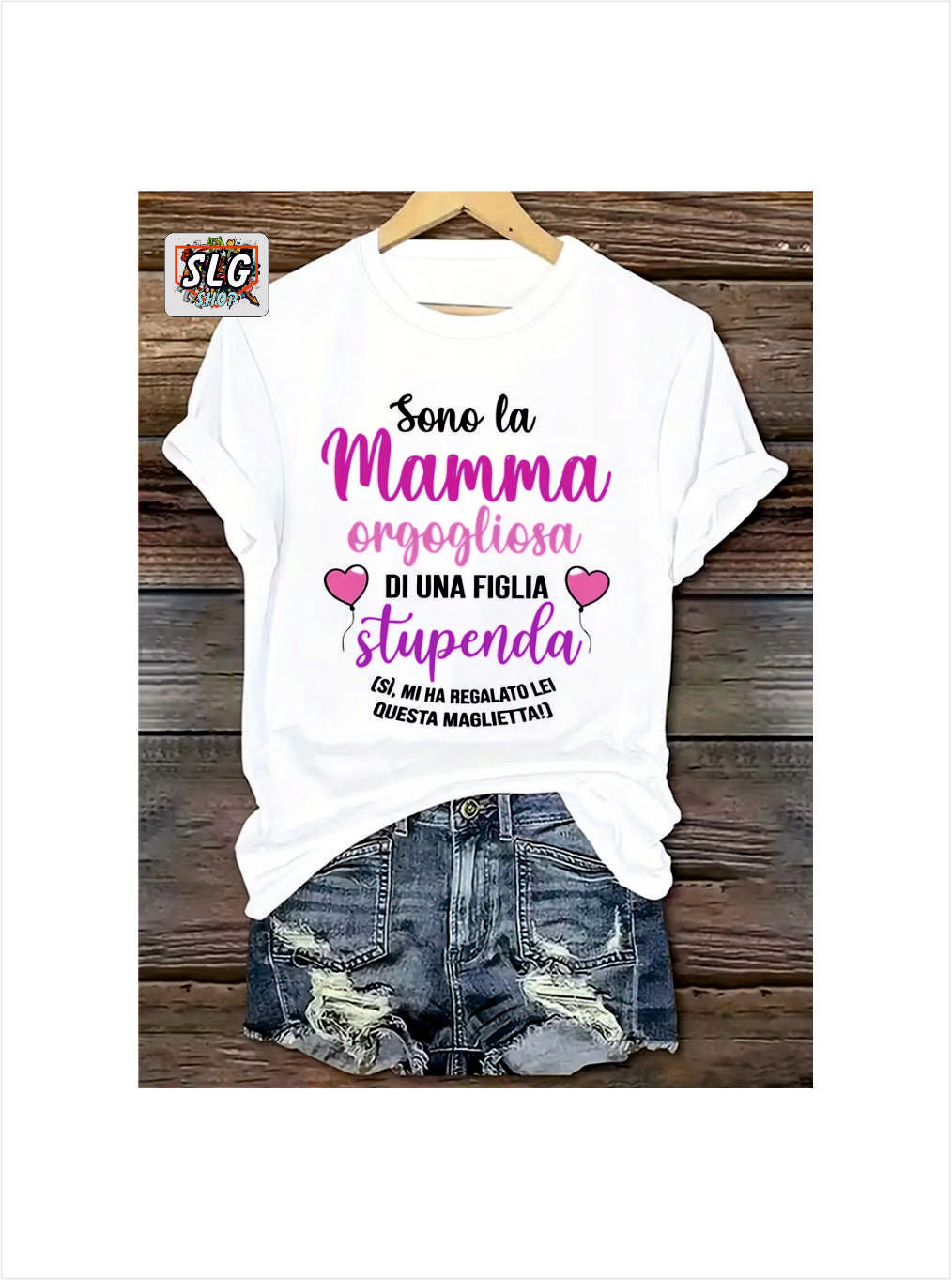 T-SHIRT SONO LA MAMMA ORGOGLIOSA DI UNA FIGLIA STUPENDA