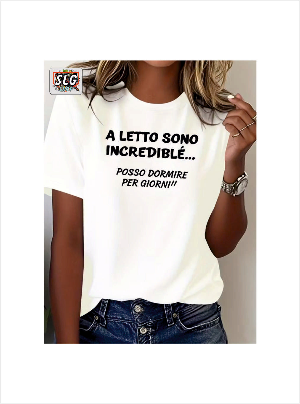 T-SHIRT A LETTO SONO INCREDIBILE