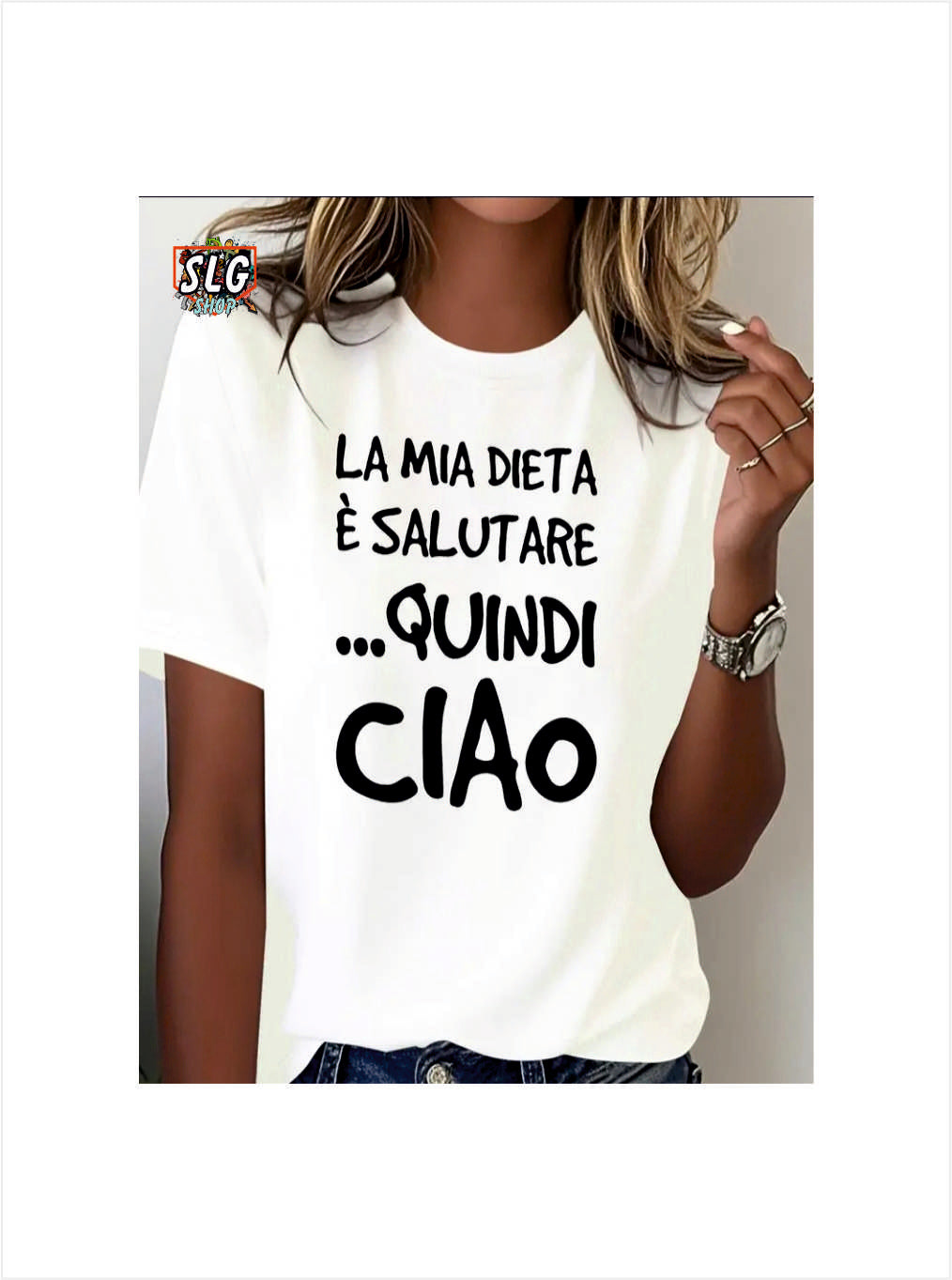 T-SHIRT LA MIA DIETA è SALUTARE