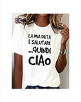 T-SHIRT LA MIA DIETA è SALUTARE
