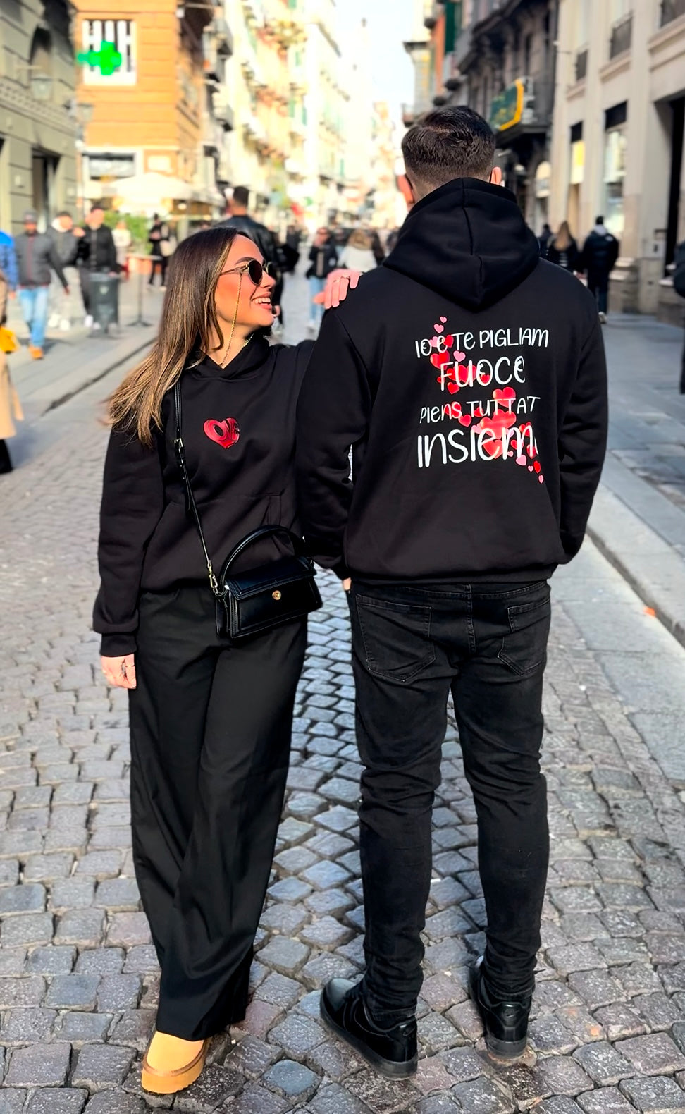 SWEATSHIRT YOU AND ME LET'S CATCH FIRE