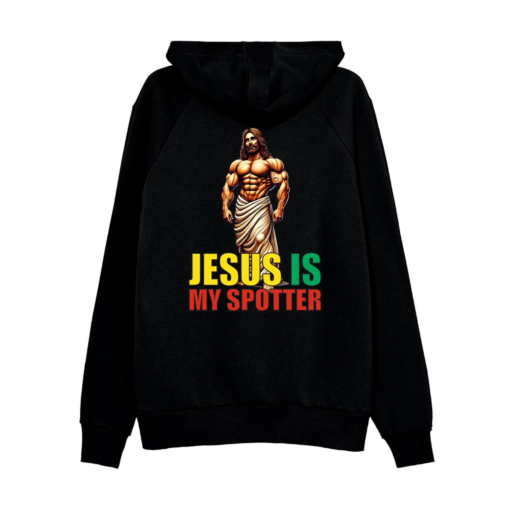 BODYBUILDER JESUS MY SPOTTER SWEATSHIRT