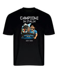 T-SHIRT CELEBRATING 4 SCUDETTO NAPLES PULCINELLA AND MARADONA