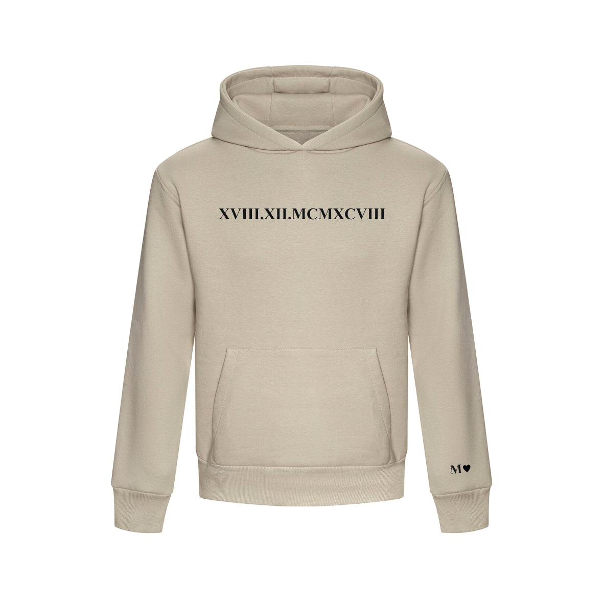 CUSTOM DATE AND INITIAL SWEATSHIRT