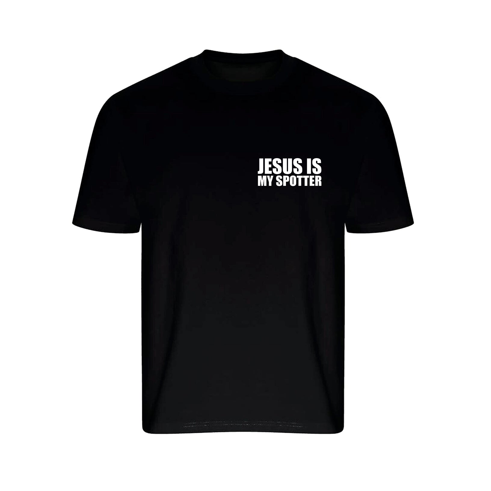 BODYBUILDING JESUS MY SPOTTER T-SHIRT