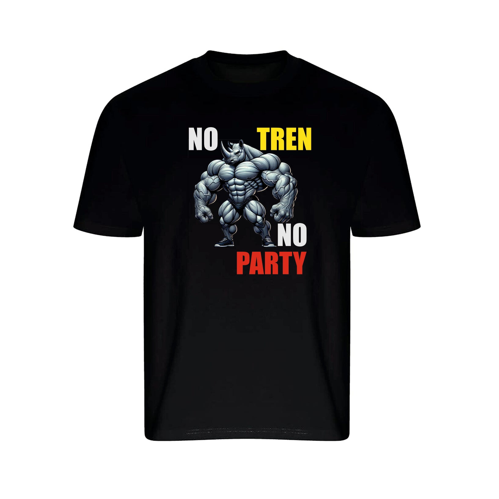 BODYBUILDING NO TRAIN NO PARTY T-SHIRT