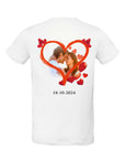 CUSTOM T-SHIRT WITH PHOTO, DATE AND INITIALS