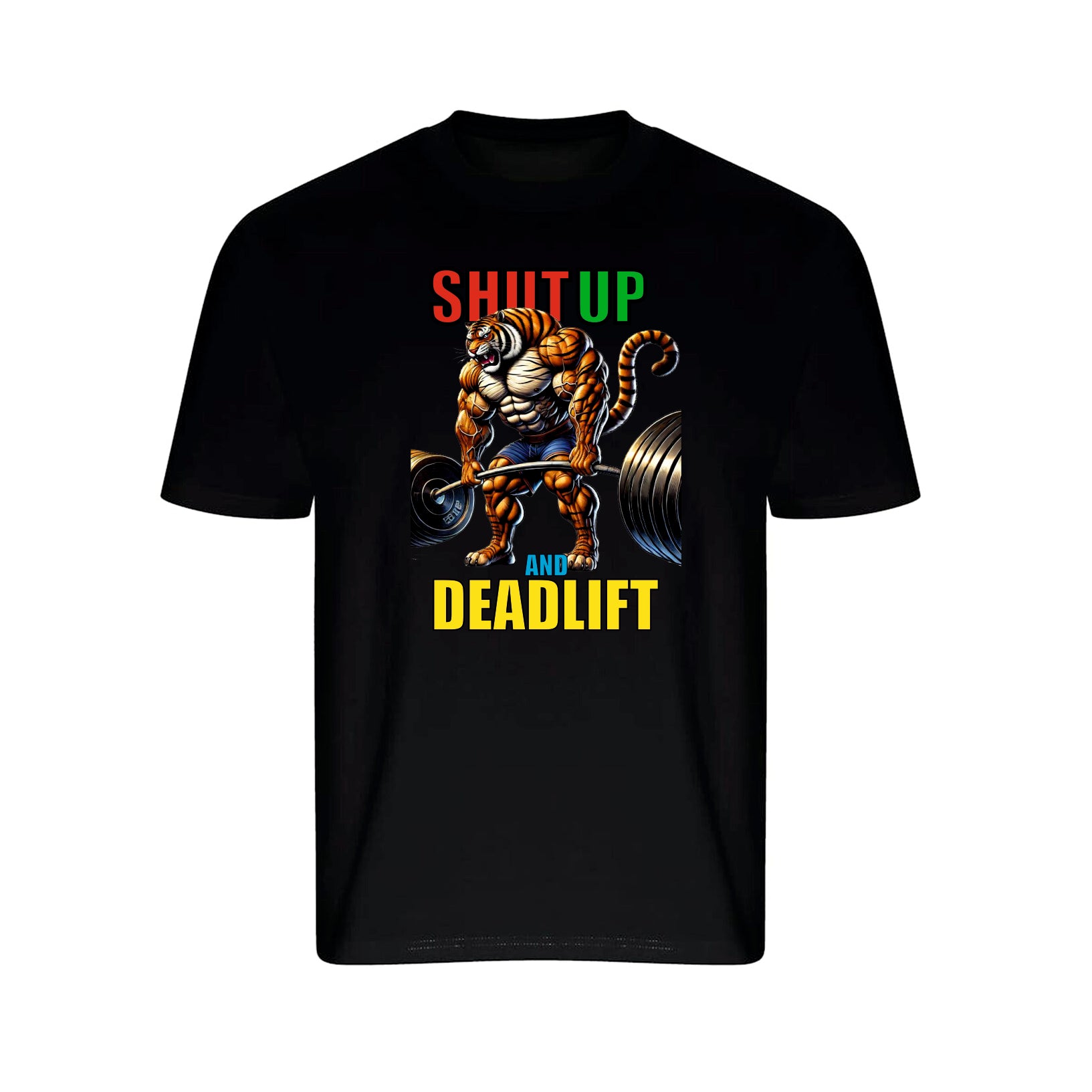 DEADLIFT TIGER BODYBUILDING T-SHIRT